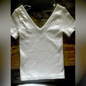 Free people top. White brand new without tag.
